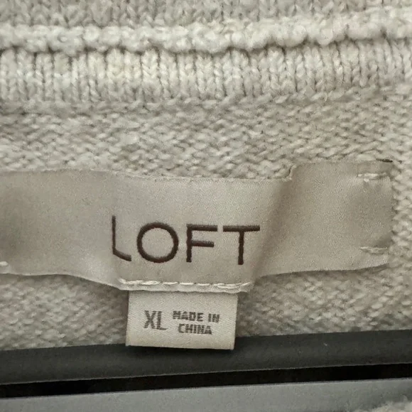 LOFT Soft Beige Turtleneck Sweater - Picture 4 of 7